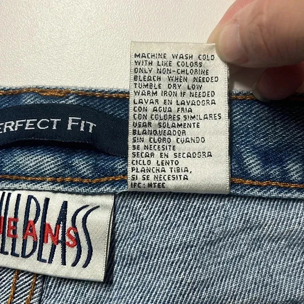 Vintage 1990s jeans 100% cotton size 10 short perfect fit denim jeans Y2K fall - Image 11