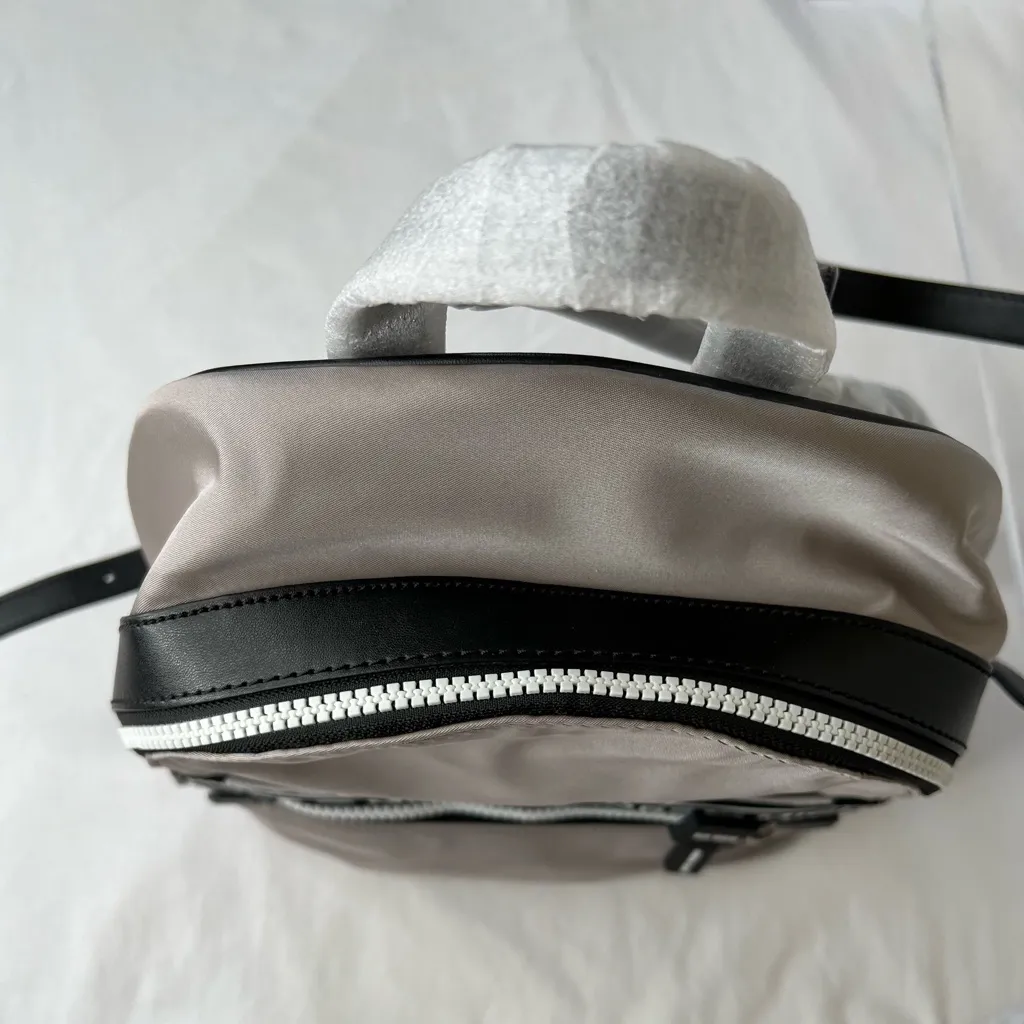 Michael Kors Kenly Medium Nylon Backpack, Pearl Grey NWT - Image 3