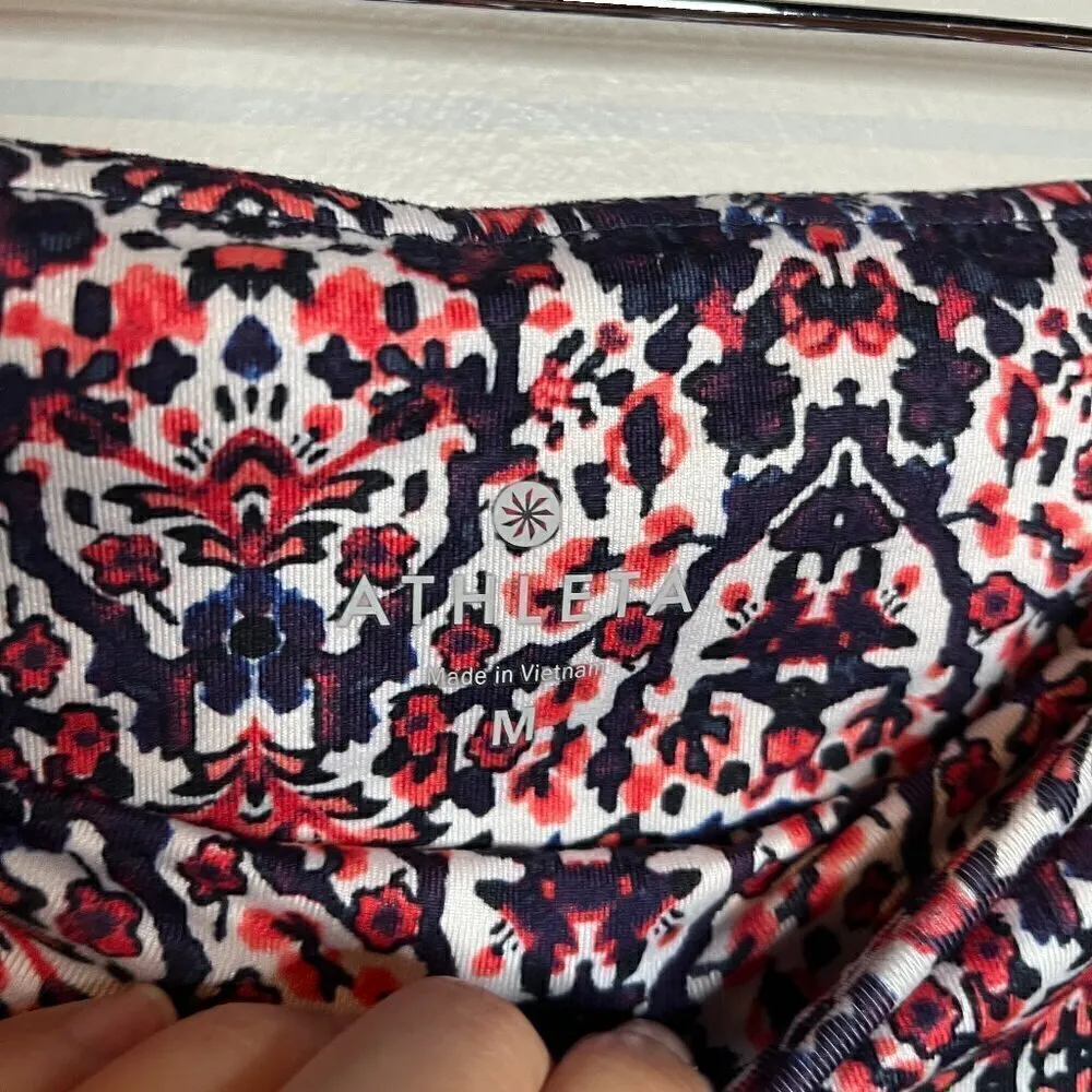 Athleta Indigo Shores Chaturanga Capri High Rise in Coral Quest - Image 4