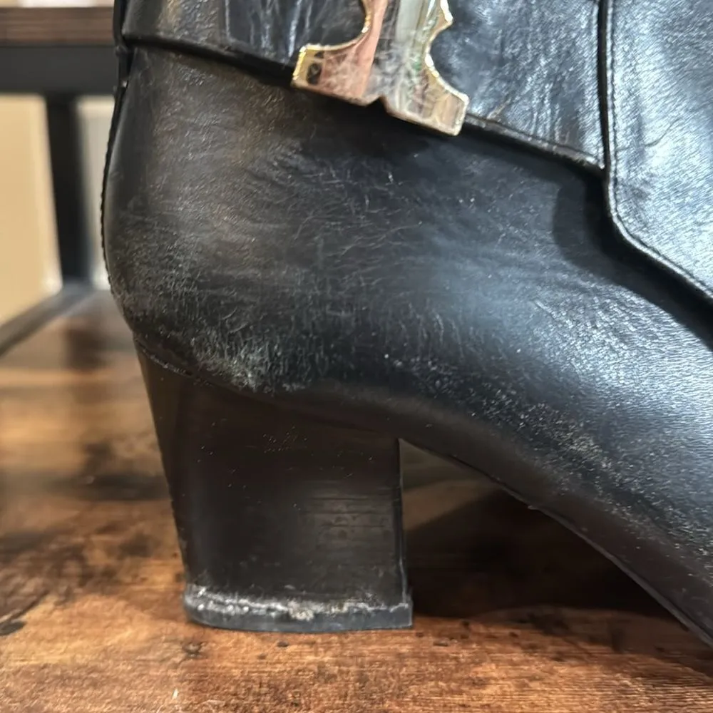 Tory Burch Black‎ heeled booties size 9.5 - Image 2
