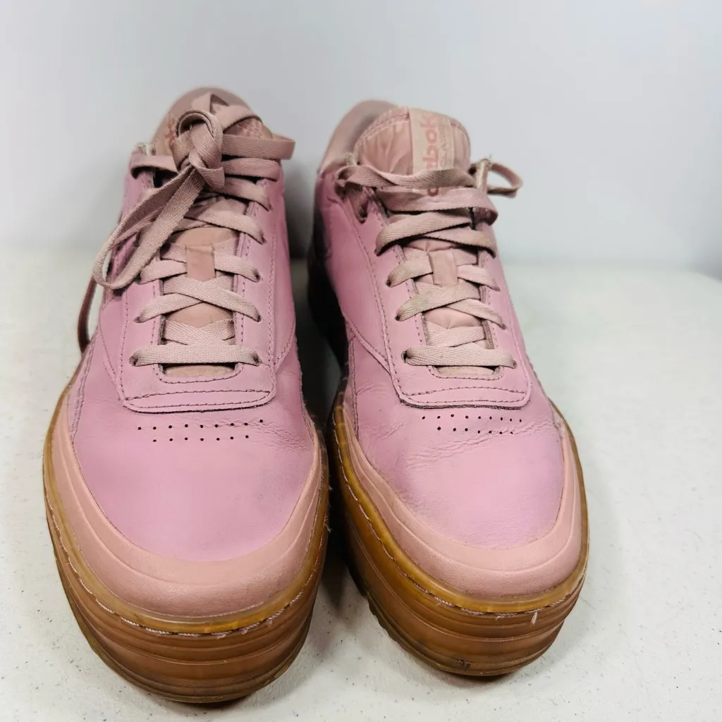Reebok Club C Double Geo Smokey Rose Size 10 Women - Image 2