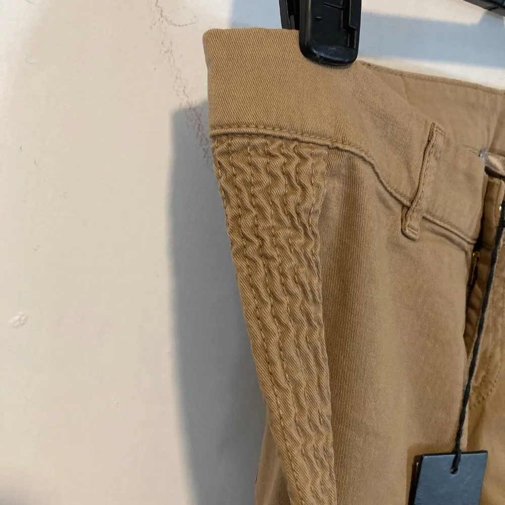 Toy G. women's size 26 dark tan crinkled side panel ankle zipper pants 29x27 - Image 6