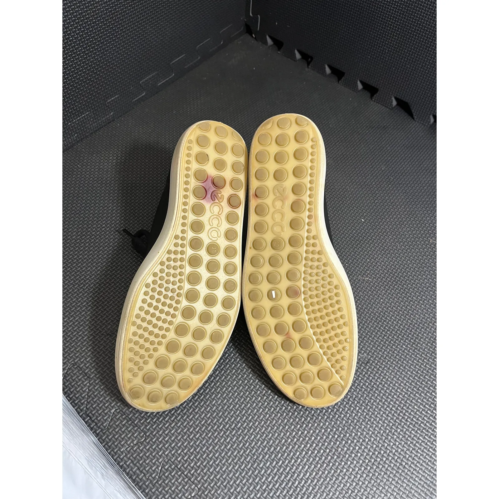 Ecco soft 7 sneaker women's EU‎ 37 US 6 Extra Wide black leather casual shoes - Image 5