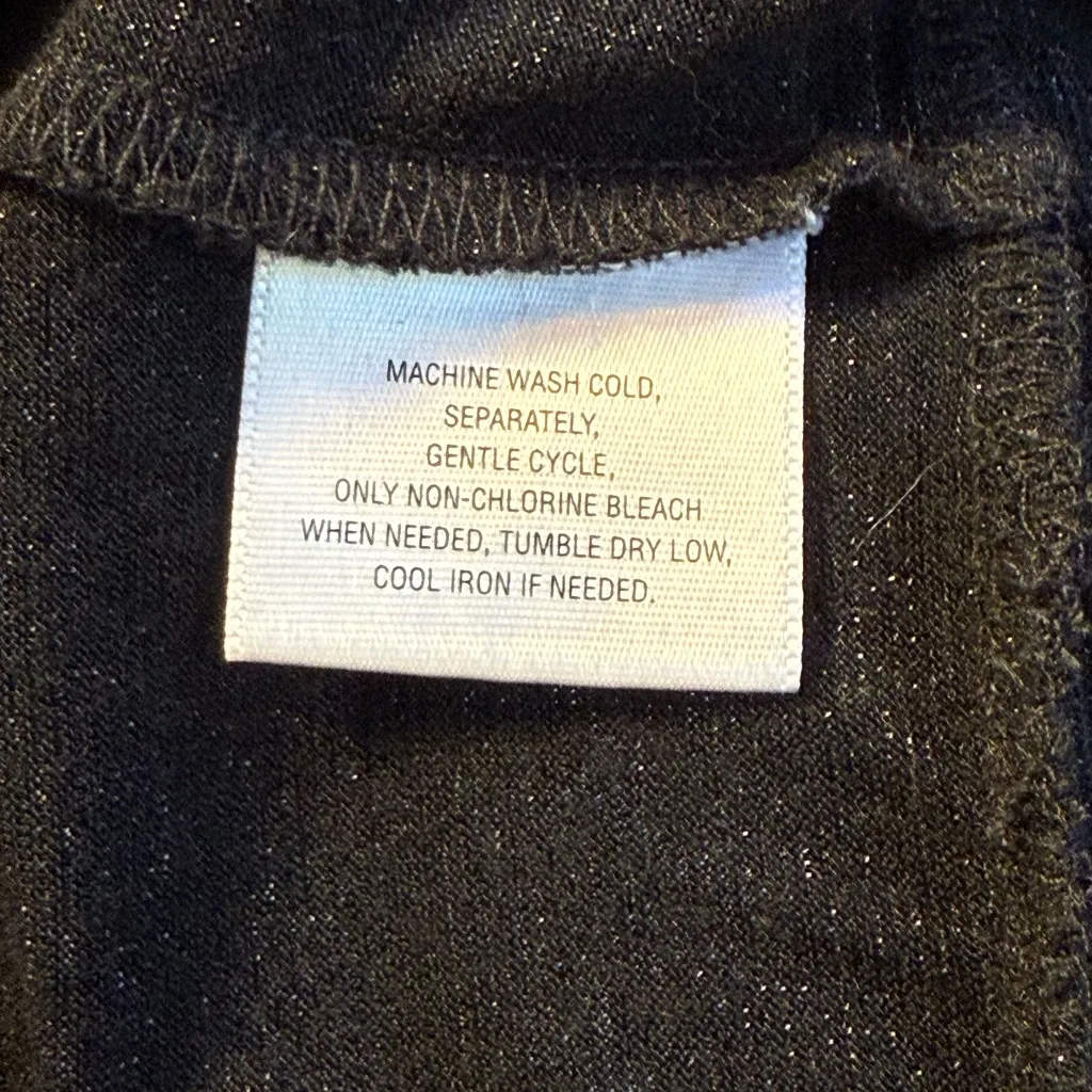 Apostrophe  Black Short Sleeve Top With Subtle Shimmer - Image 3