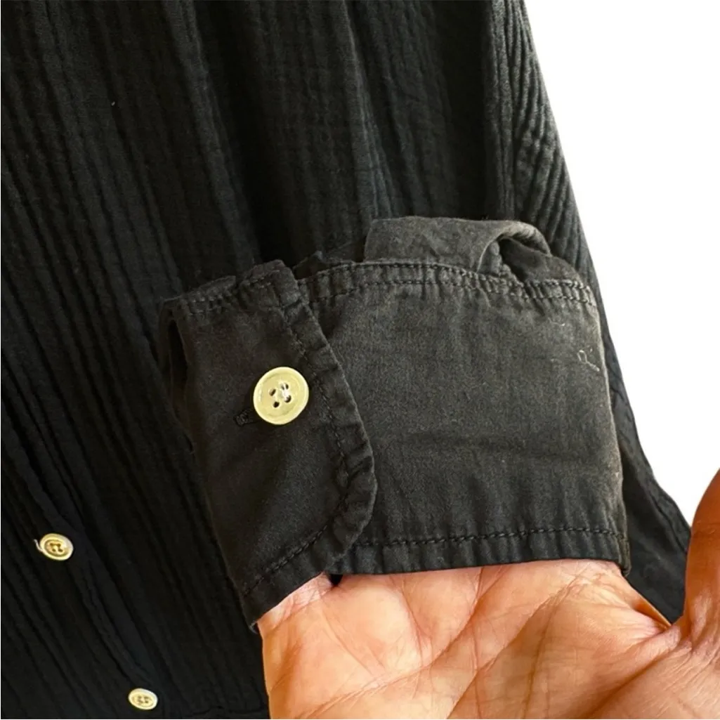 EUC Raquel Allegra Gauze Caftan Shirt
Dress Black One Size Fits Most Retail $495 - Image 7