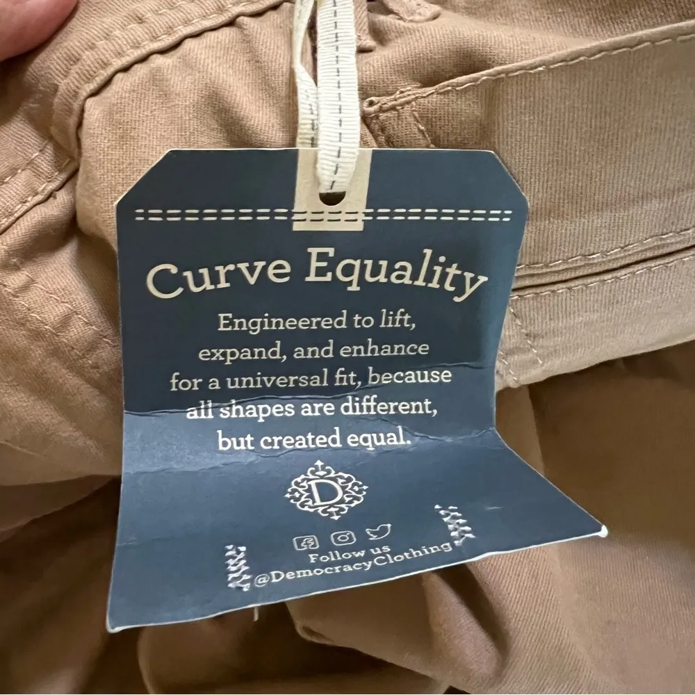 NWT Democracy AB Solution CARGO Pants Size 24W HIGH RISE 6 Pockets STRETCH - Image 5