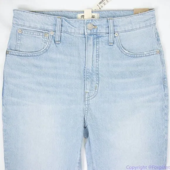 Madewell Slim Demi-Boot Jeans in Bellmeade Wash, size 28, NWT, light blue‎ - Image 5