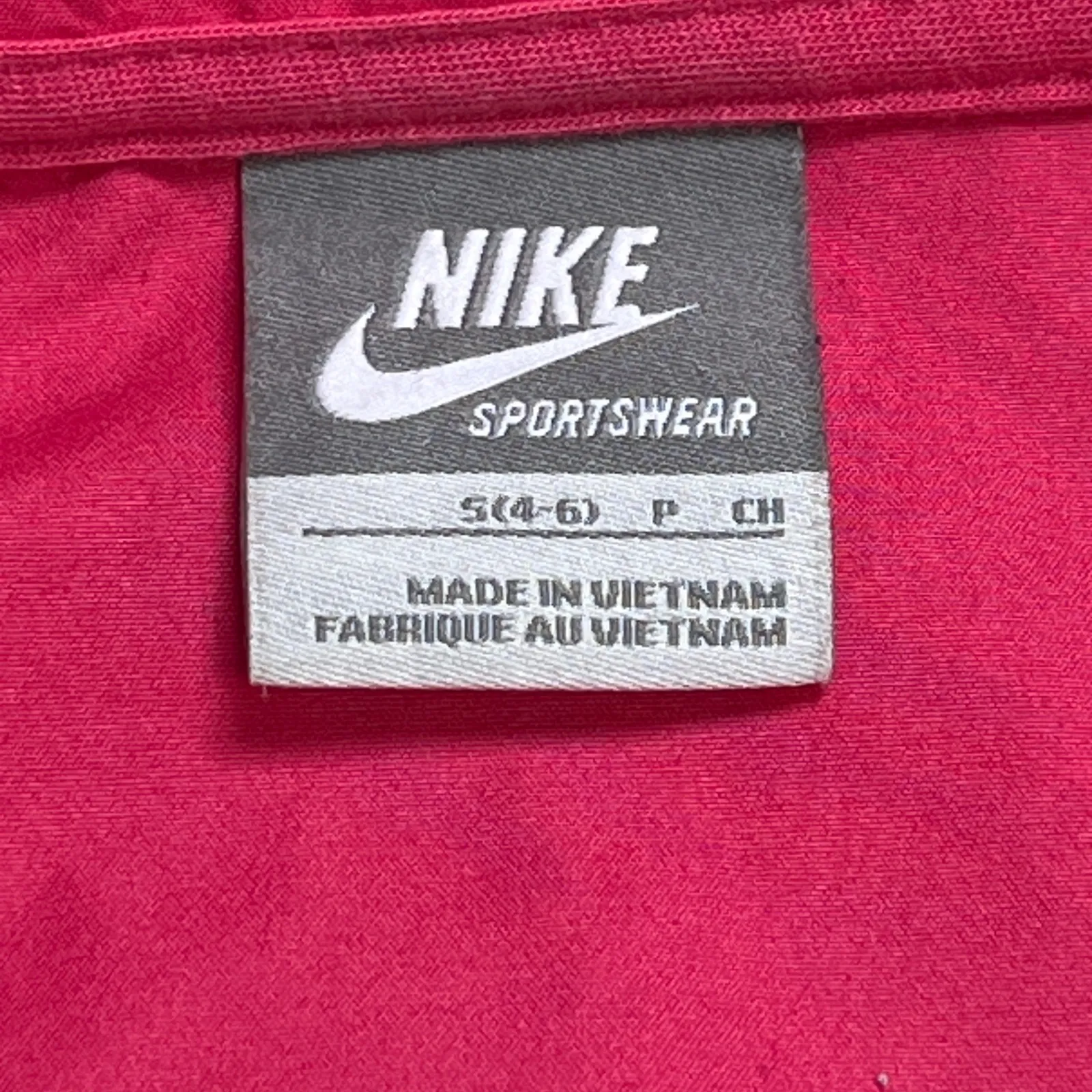 Nike Sportswear Track Jacket Full Zip Pink White Stripe Bomber Small S Women's - Image 2