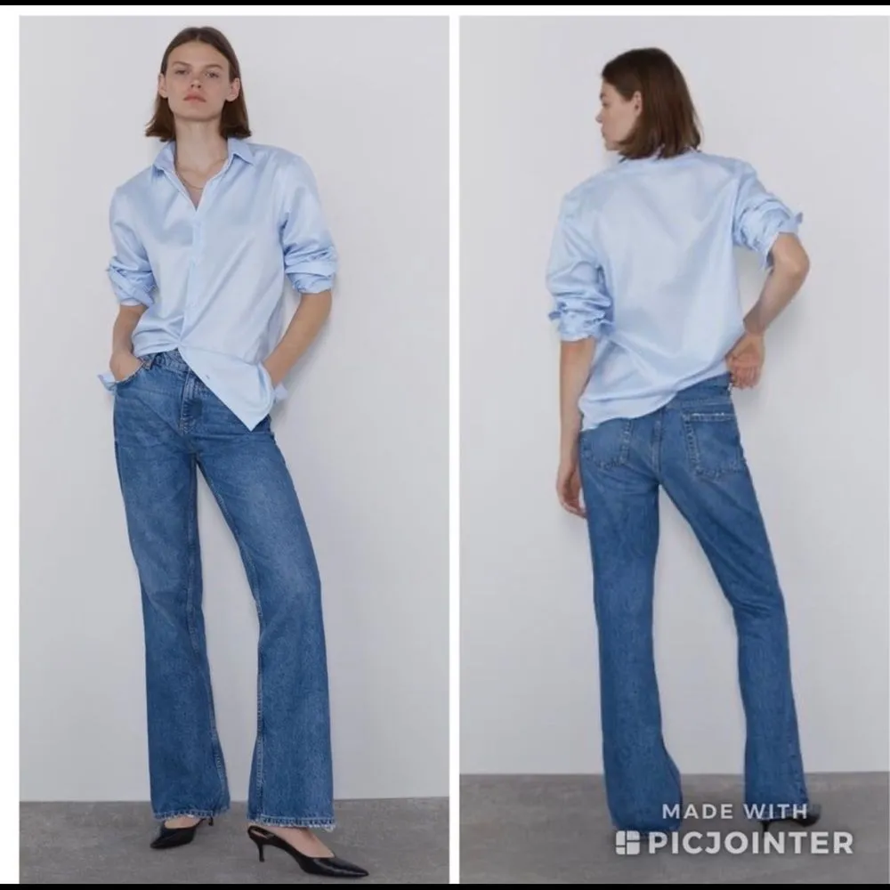 Zara NWT flare bootcut high rise Jeans - Image 3