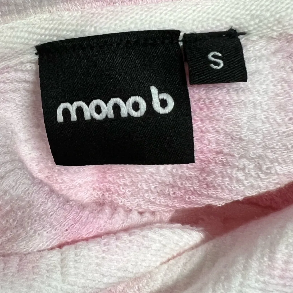 Mono B Cropped Tie Dye Hoodie Sweatshirt - Image 5