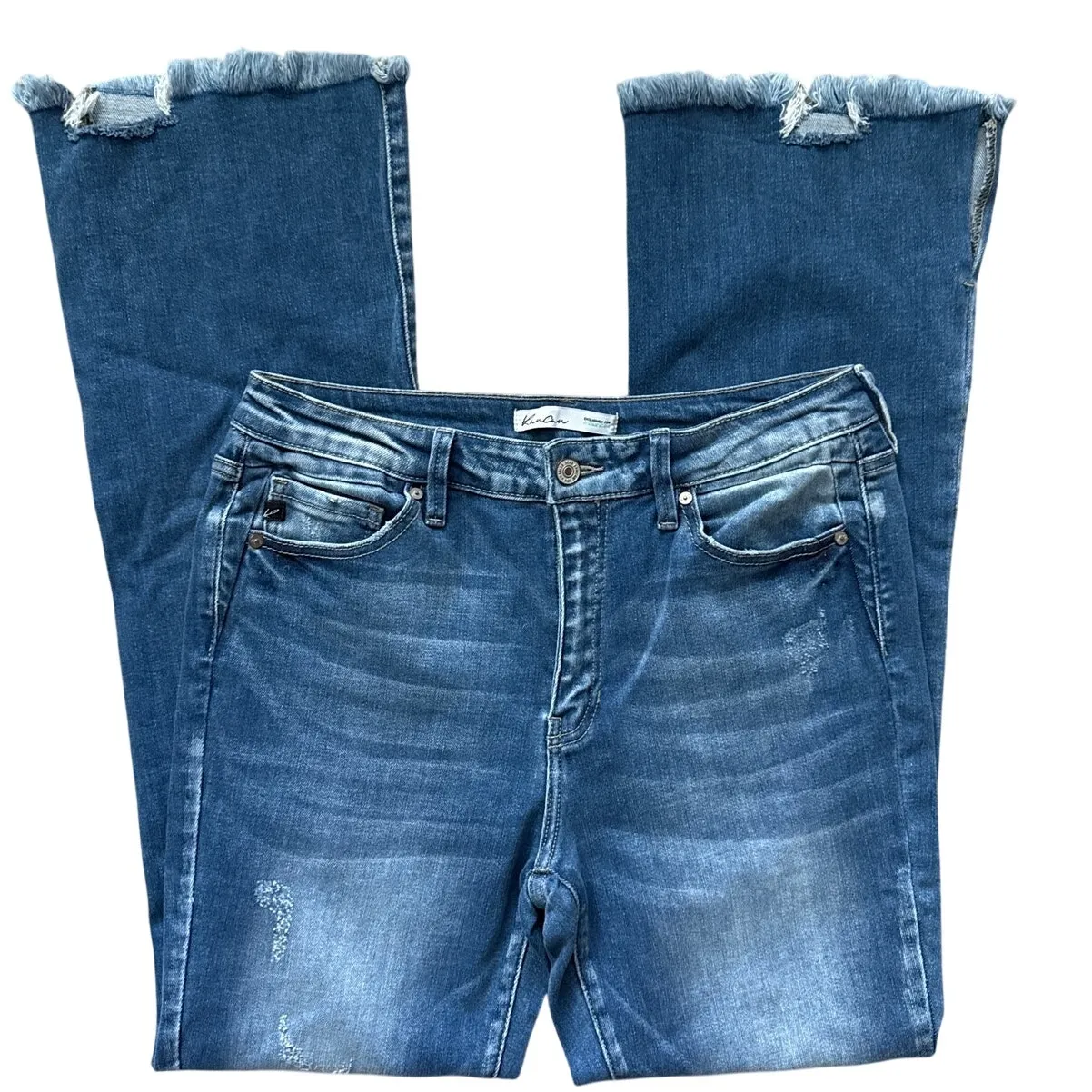 KanCan Bootcut High Rise Jeans Light Blue Size 30 - Image 4