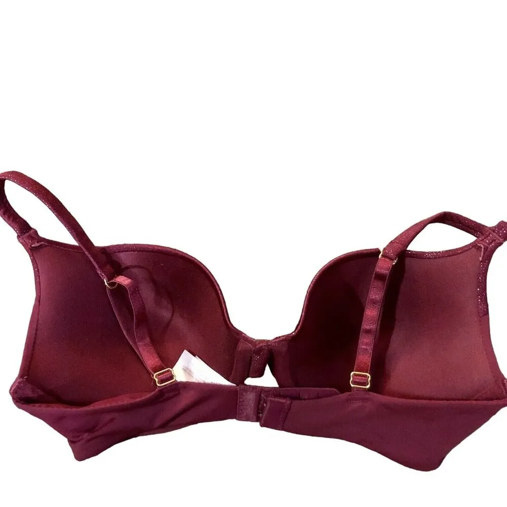 Secret Treasures Intimates Bra Womens 34C Used Burgundy - Image 7