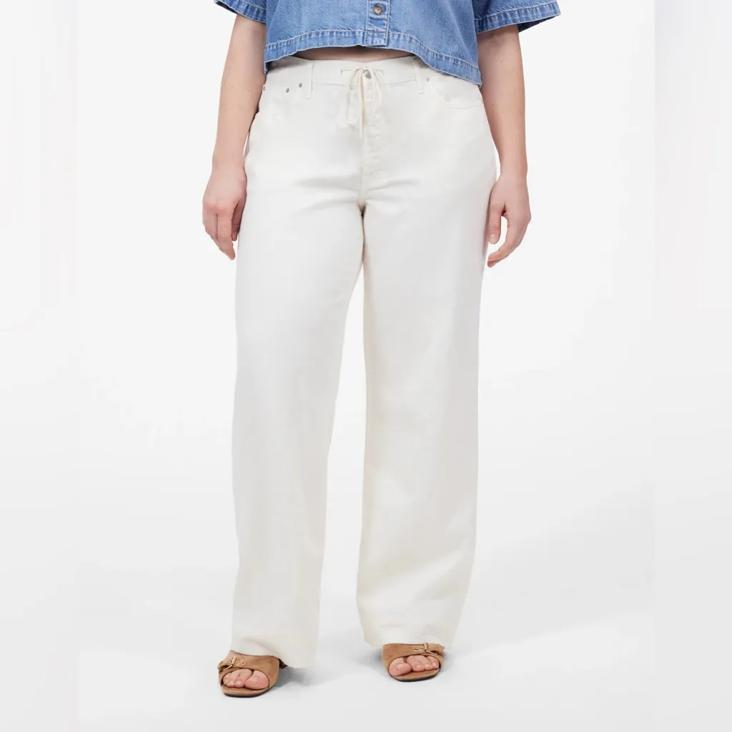 NWT Madewell Women’s Low-Slung Baggy Jean Airy Denim - 33 - Vintage Canvas - Image 3