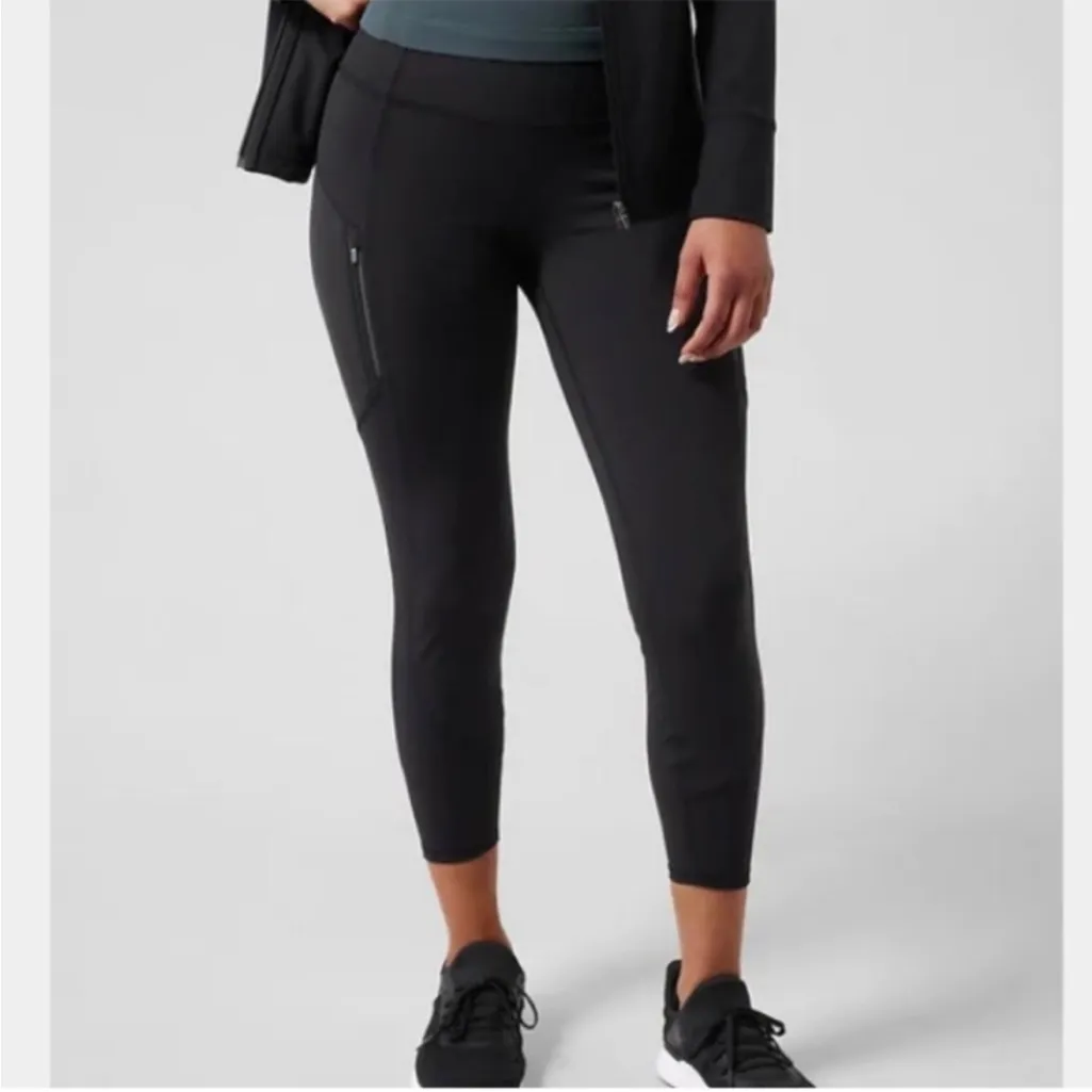 Athleta Rainier Black Leggings Size Small - Image 2