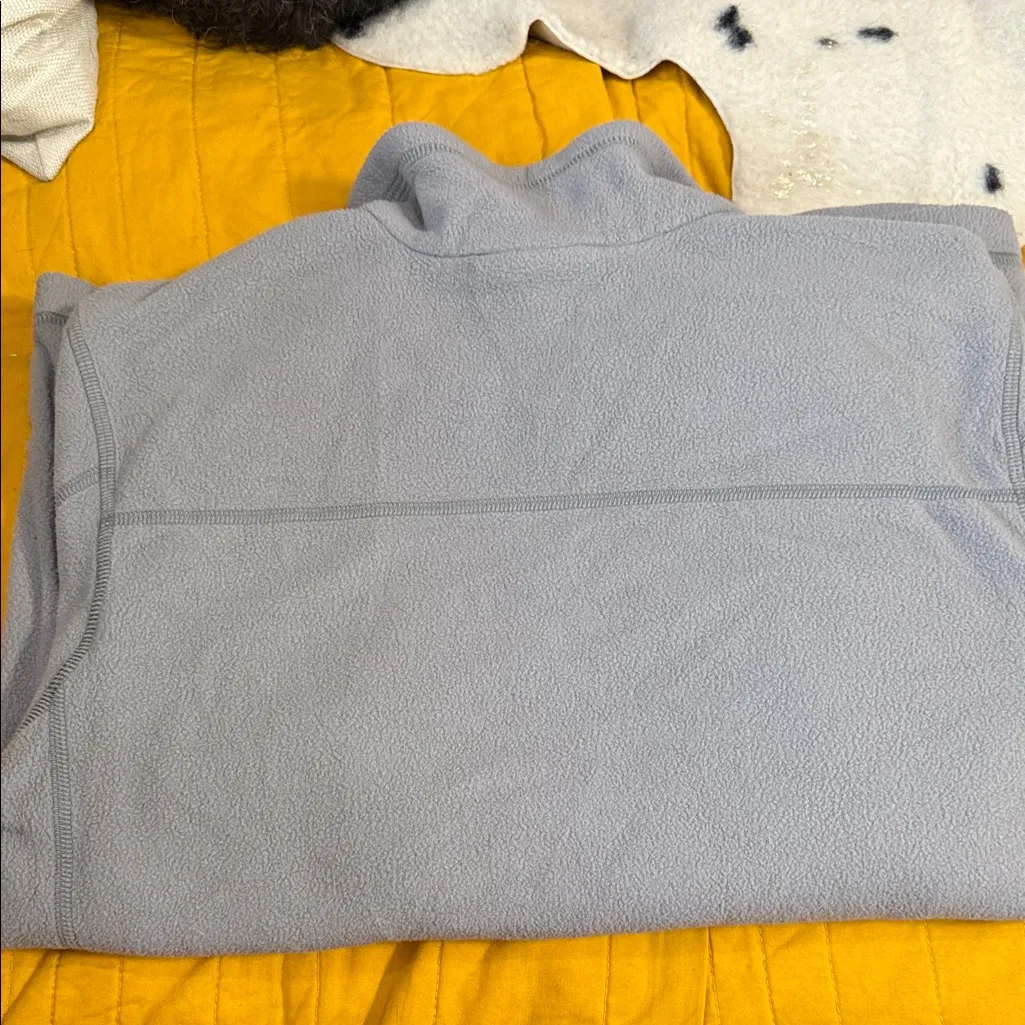 Patagonia  Light Gray Women’s 1/4 Zip Fleece Pullover Jacket Top Size Small - Image 4