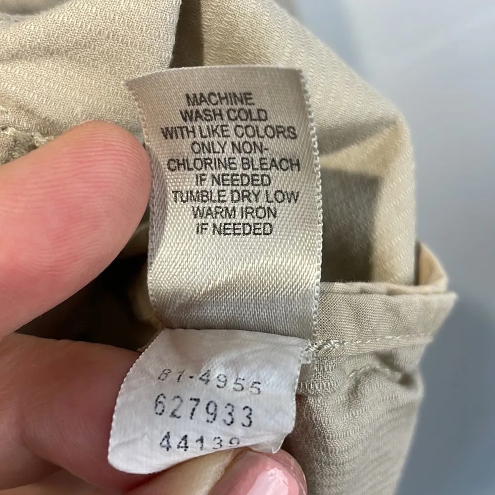 J.JILL Women's Beige Jute Jacket Blazer 100% cotton Medium - Image 10