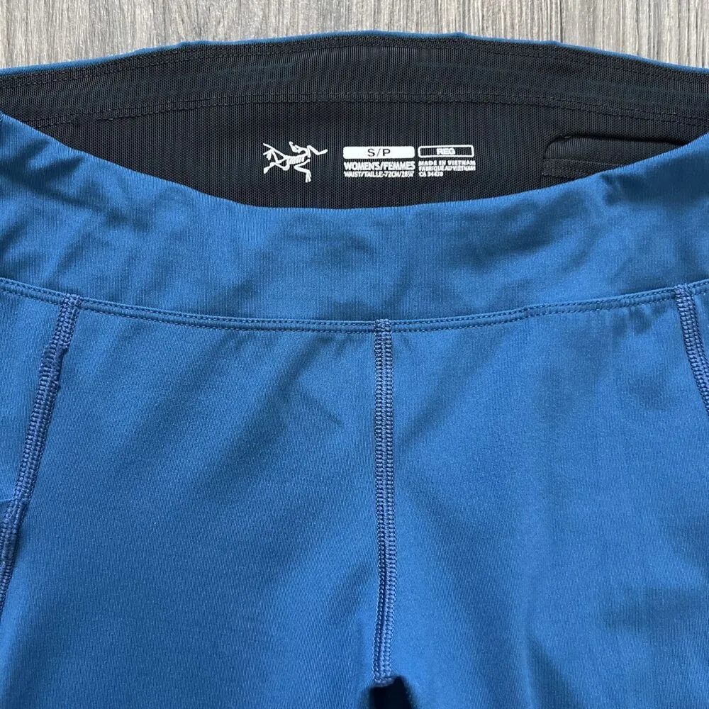Arcteryx Sunara 7/8 Athletic Leggings Odyssea Blue Size Small Base Layer Hiking - Image 2
