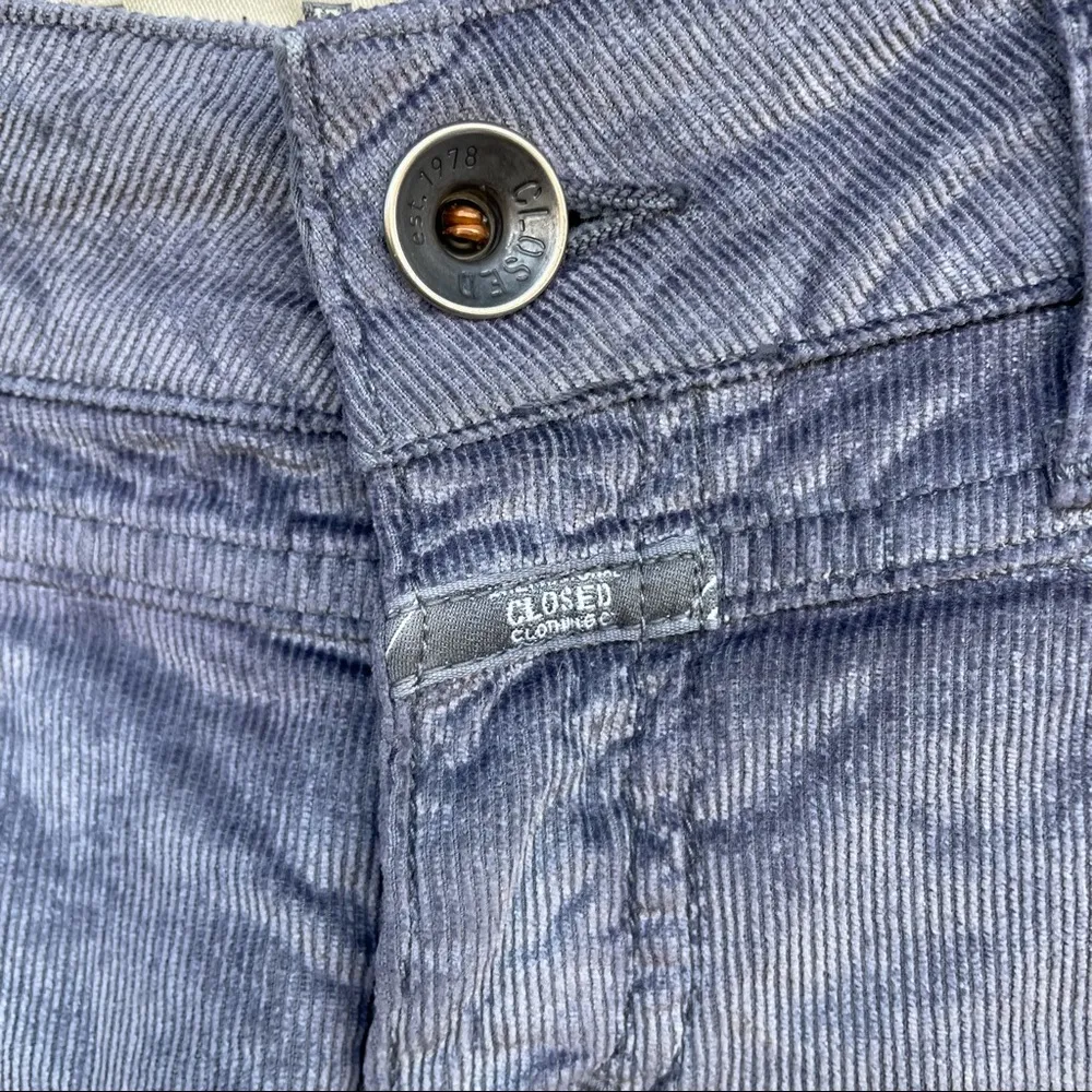 Closed Women’s Pants Gray Grey Corduroy Pedal Star Low Rise Shimmer 25 - Image 7