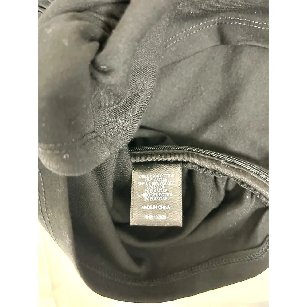 NWT Lovers + Friends Mac Cotton Blend Strapless Pleated Tube Top Black Womens XS - Image 5