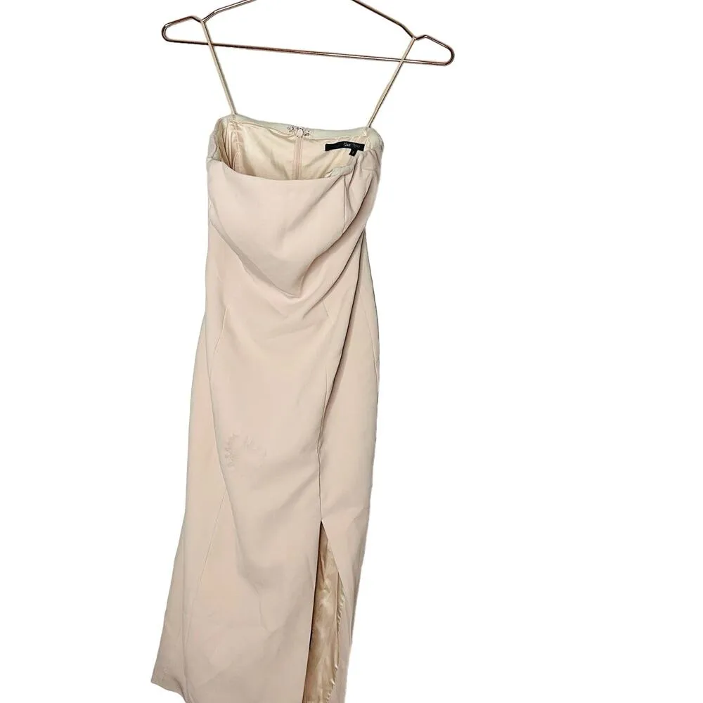 JAY GODFREY Women's Pink Blush Thompson Strapless Midi Dress Size 0 - Image 3