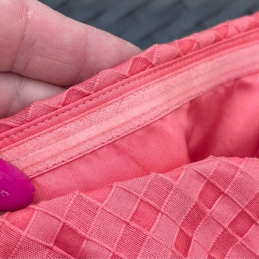 Vintage Anthropologie Hitherto Y2K Sz 10 Catherina coral cotton Strapless Dress - Image 10