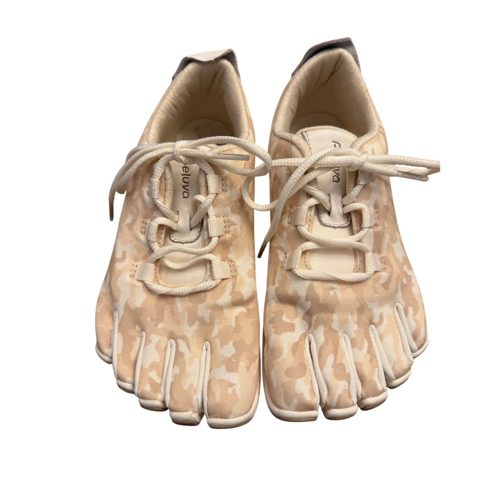 Peluva Women's Strand Lightweight Trainer Shoes 6.5 Desert Camo Ivory Minimalist Tan - Image 4