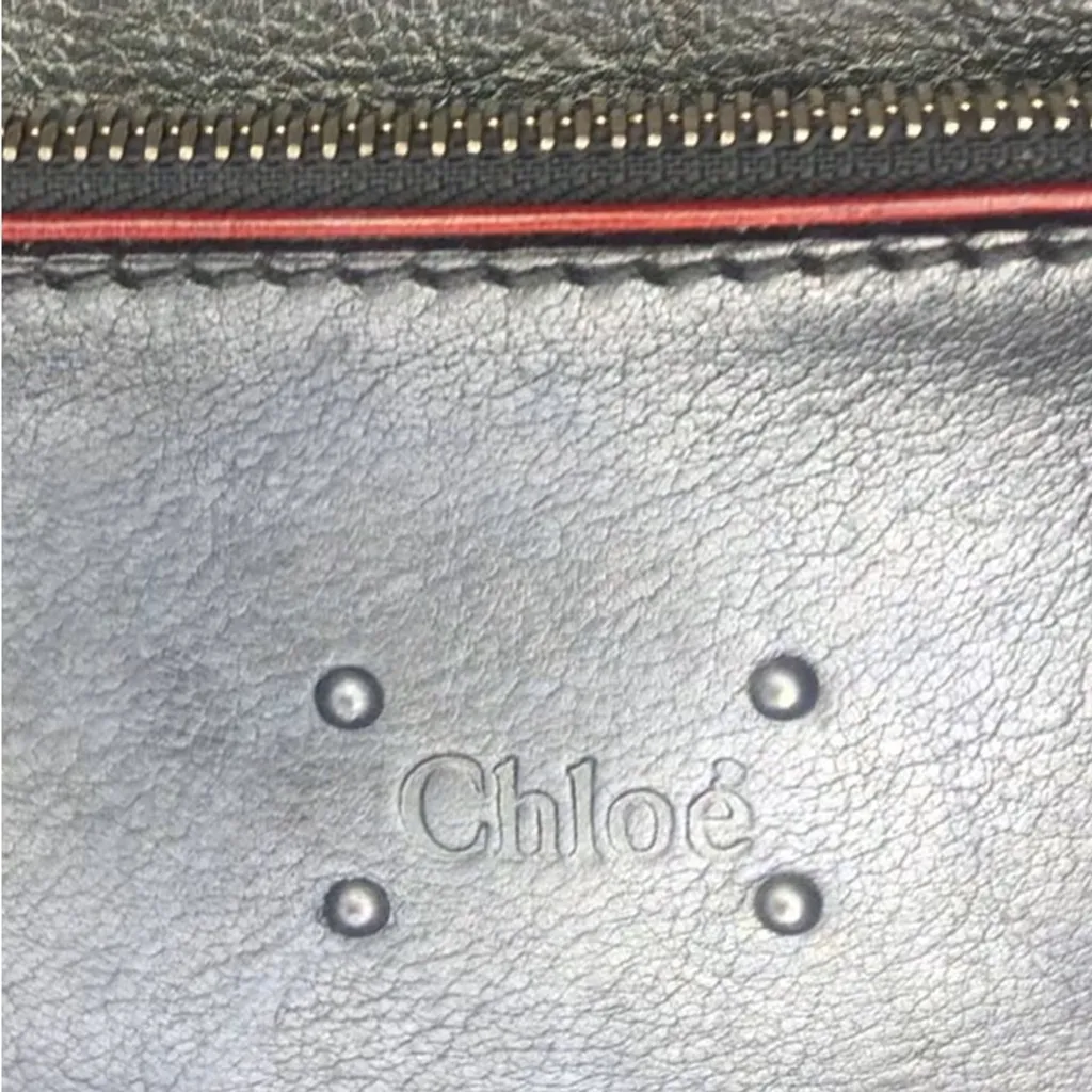 CHLOE Paddington Bag Silver Leather Tote Padlock Key Crossbody Shoulder Strap - Image 16