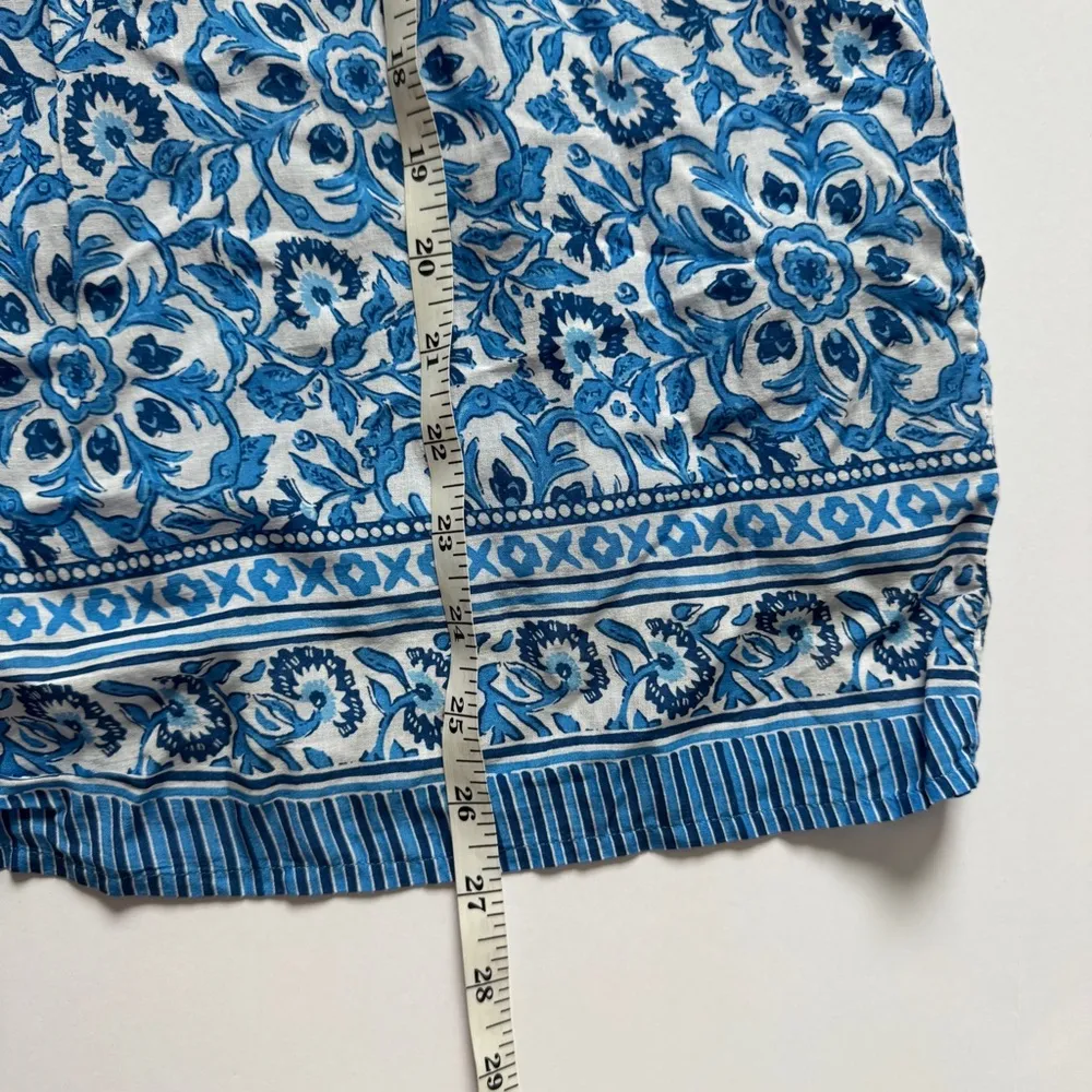 Vineyard Vines Scarf Print Pintuck Top Size Large NWT - Image 6