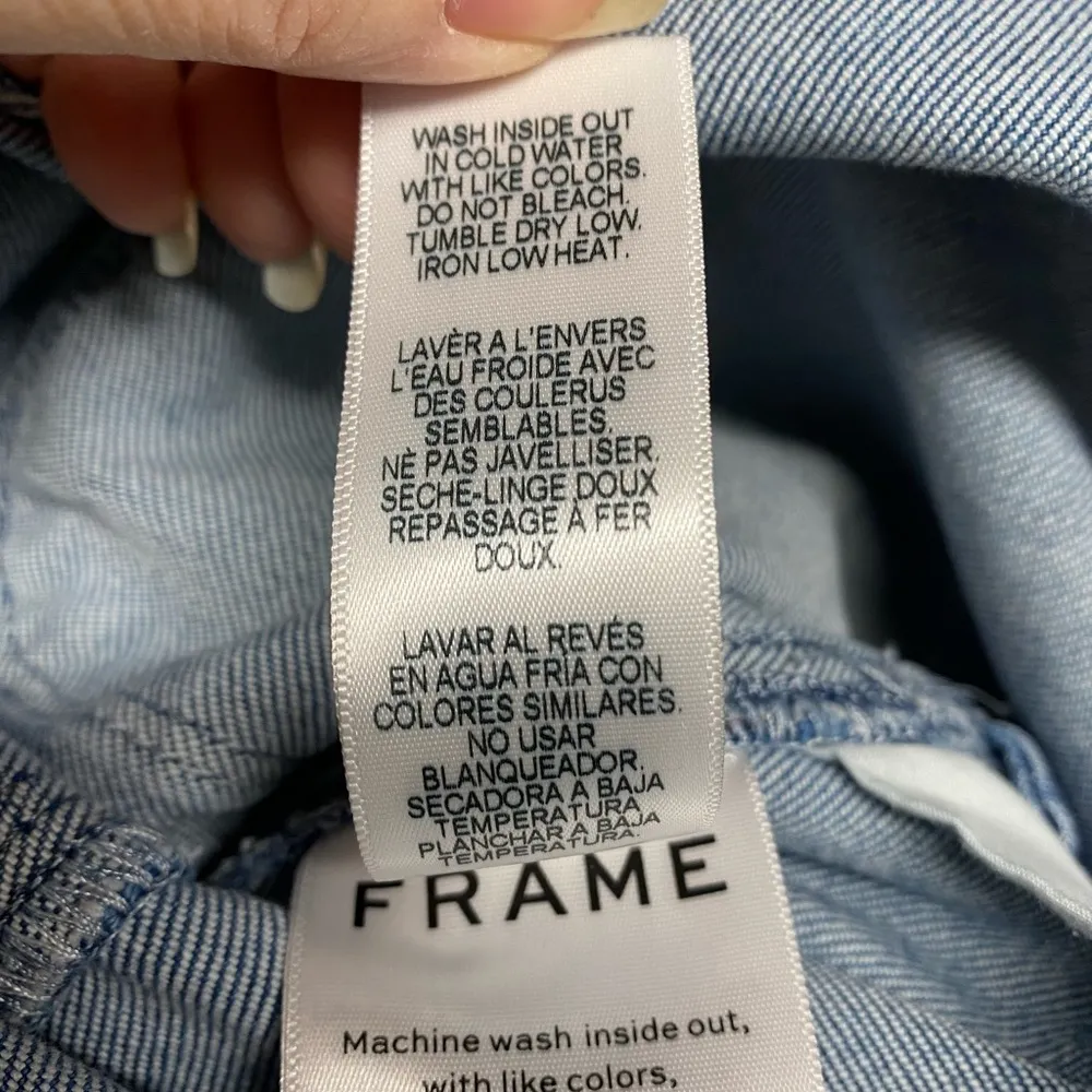 NWT FRAME Denim Overalls Size Medium - Image 12