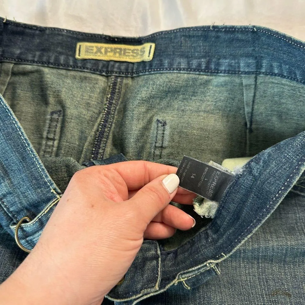 Size 14 Express denim skirt - Image 2