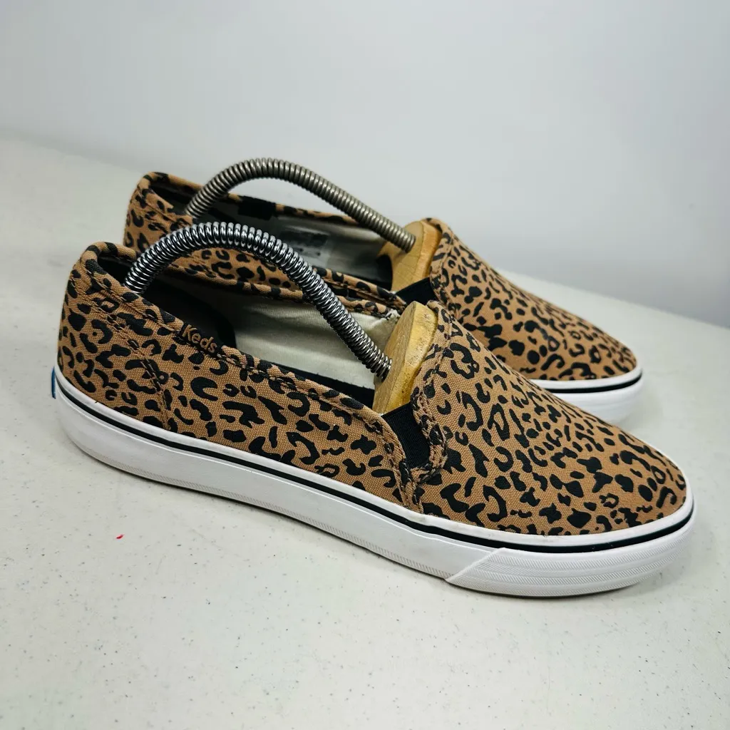 Keds Tan Leopard Slip-On Sneakers size 9,5 - Image 3