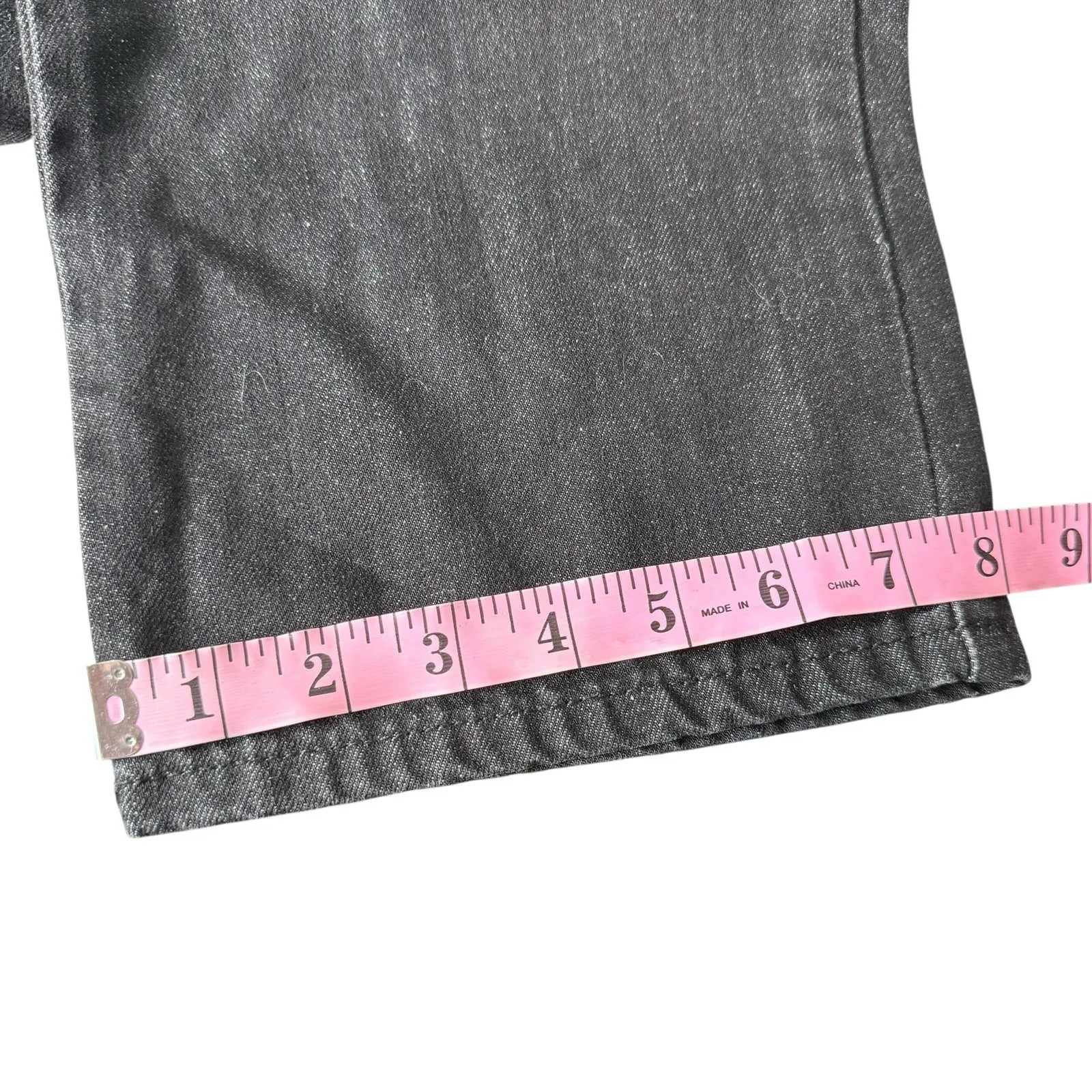 RSQ Juniors Size 14‎ Black Denim Cargo Jeans Wide Leg Utility Pockets Teen - Image 9