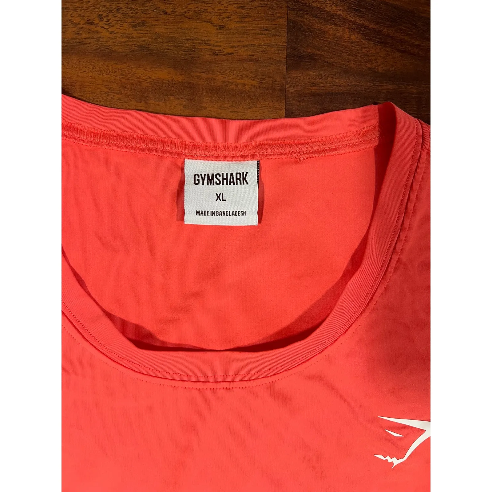 Gymshark Womens XL Sleeveless Tank Top Coral Athletic Workout Training Shirt - Image 3
