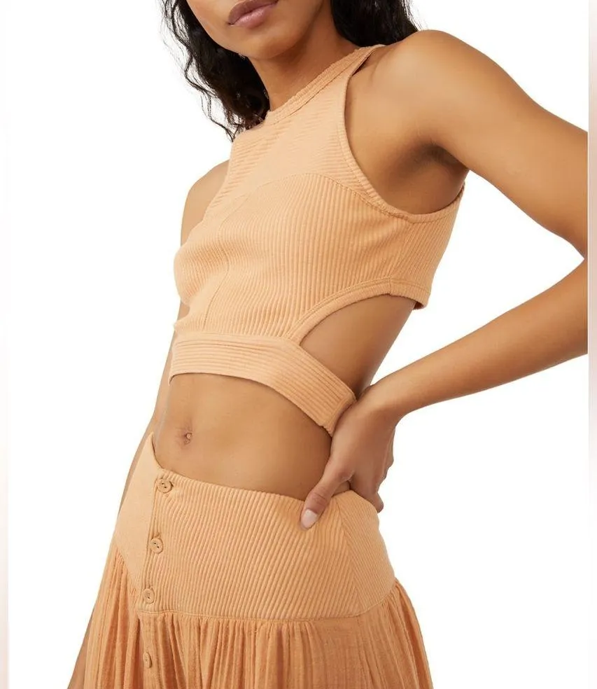 Free People Revolve* 2-Piece Button Front Maxi Skirt &Crop Top Size XS New w/Tag - Image 4