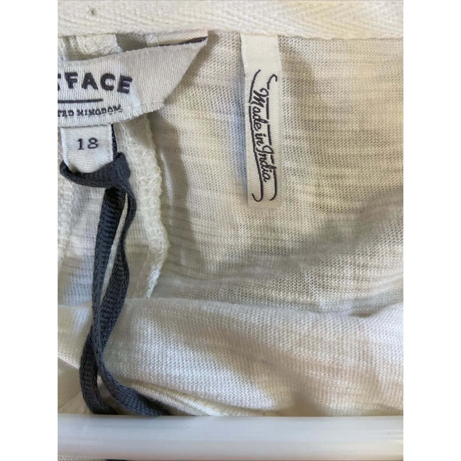 Fatface Natural Ivory Surrey Woven Mix Tunic Top Shirt Women UK 18 US 14 NEW NWT - Image 7