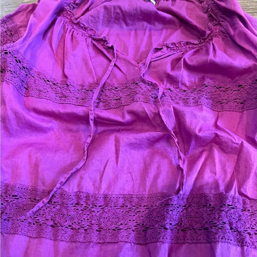Old Navy Magenta Purple Blouse Top - Image 2