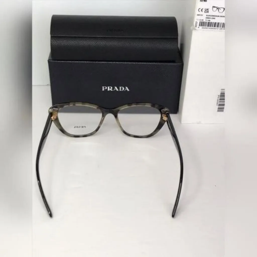 Authentic New PRADAPR 04WV black and medium havana - Image 11