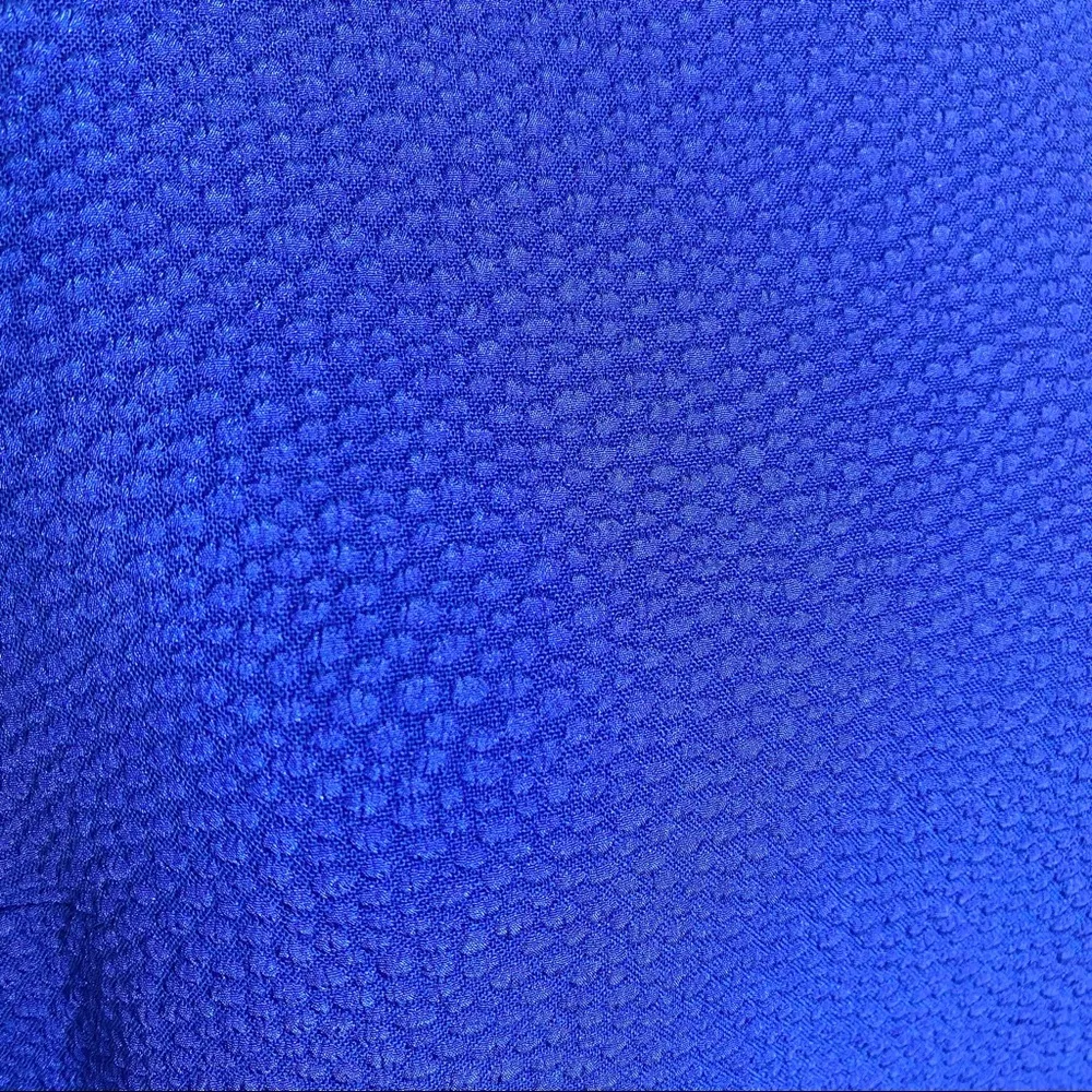 Plenty by Tracy Reese Sapphire Blue Sleeveless Ruffle Hem Shift Dress Size 6 - Image 3