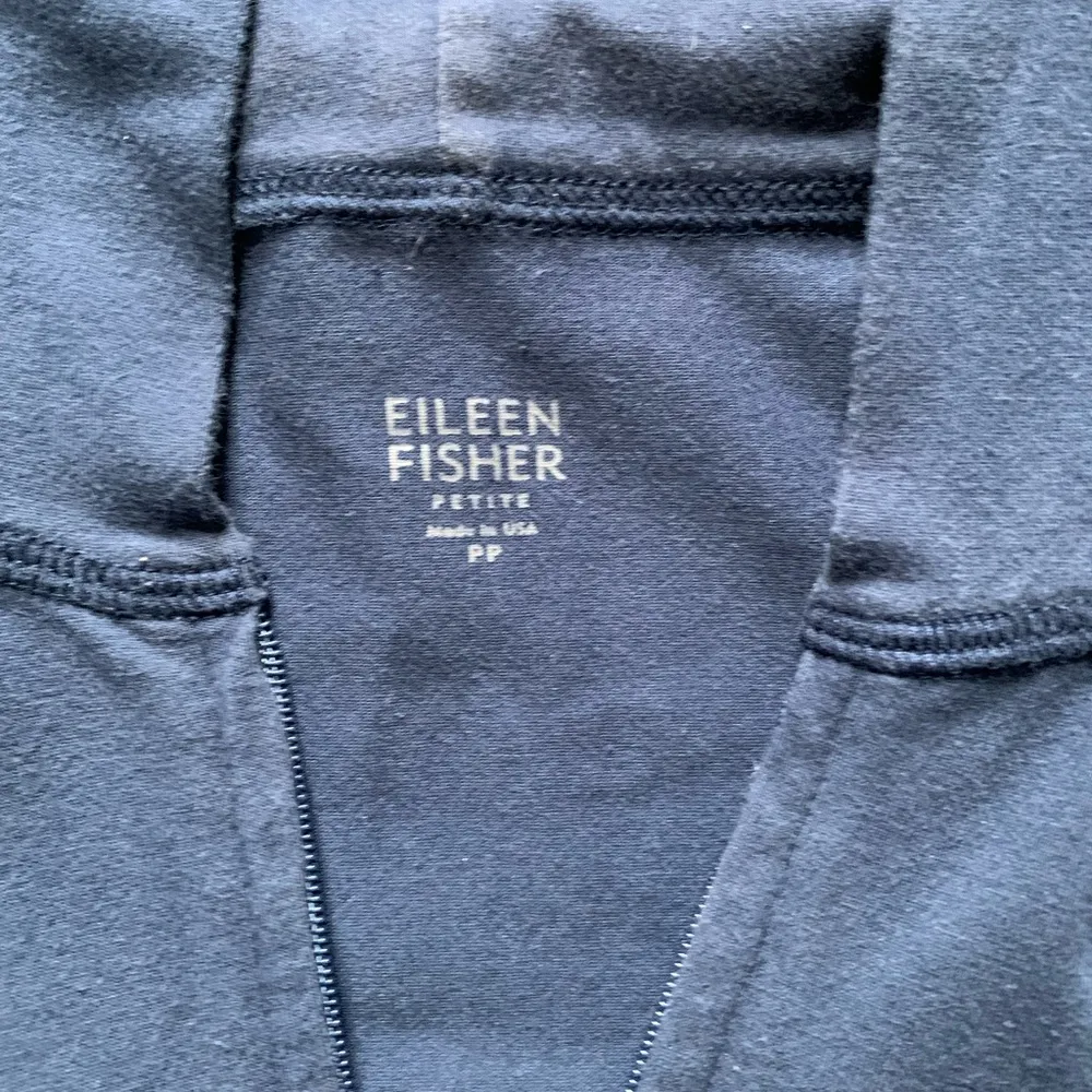 Eileen Fisher Petite Zip Up Hoodie P - Image 2