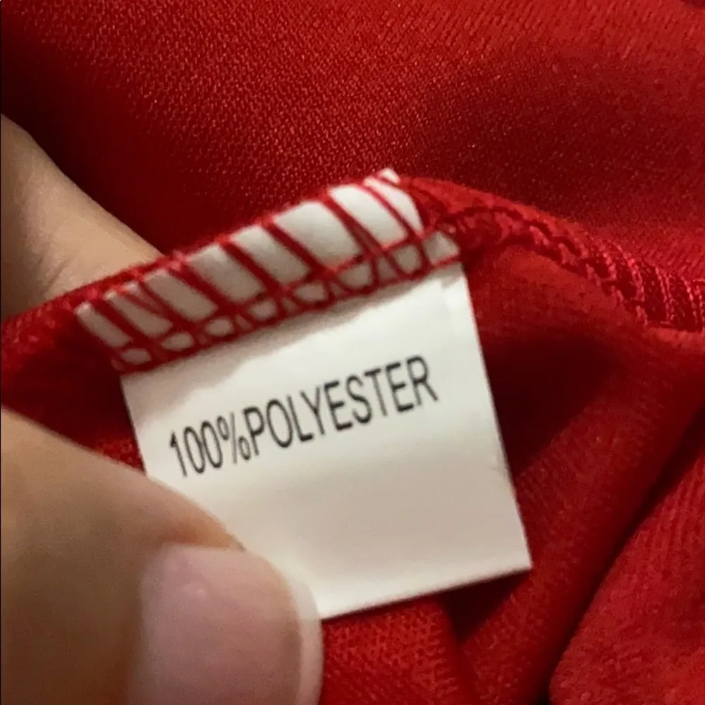 Oxiuly medium vintage red dress black white dots - Image 9