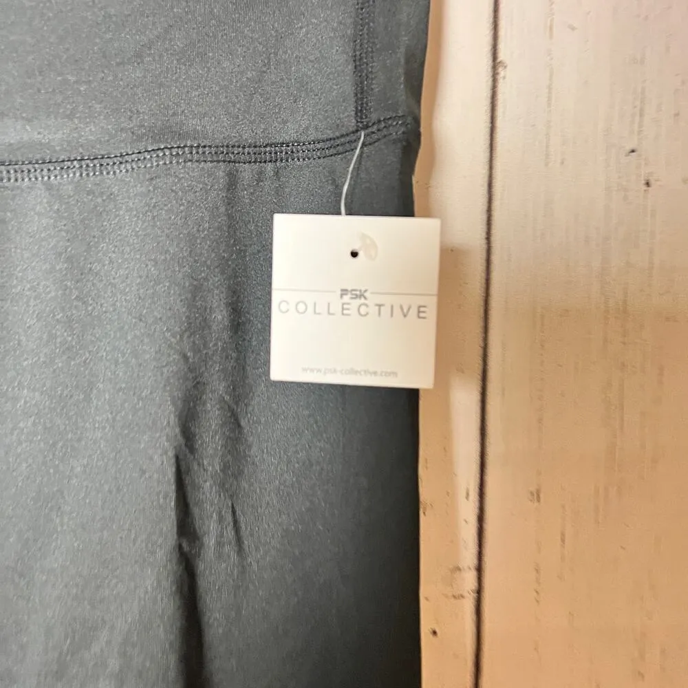 PS Collective Black Shorts with White Checkered Design on the Side Sz L NWT Size L - Image 16