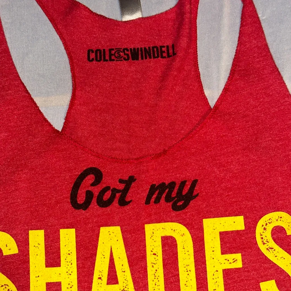 Cole Swindell•Shades On•Summer•Tank Top Red Size M - Image 4