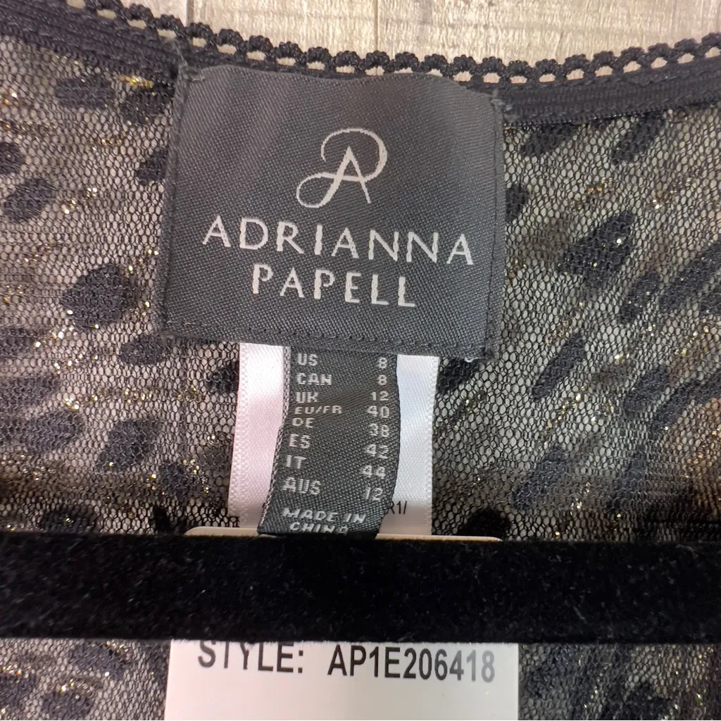 Adrianna Papell Size 8 2-Piece Set The Overpiece & The Formal Maxi Dress Glitter - Image 7