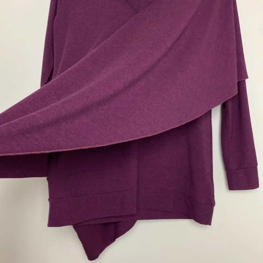 Soft Surroundings Long Sleeve V Neck Asymmetrical Sweater Size S - Image 4