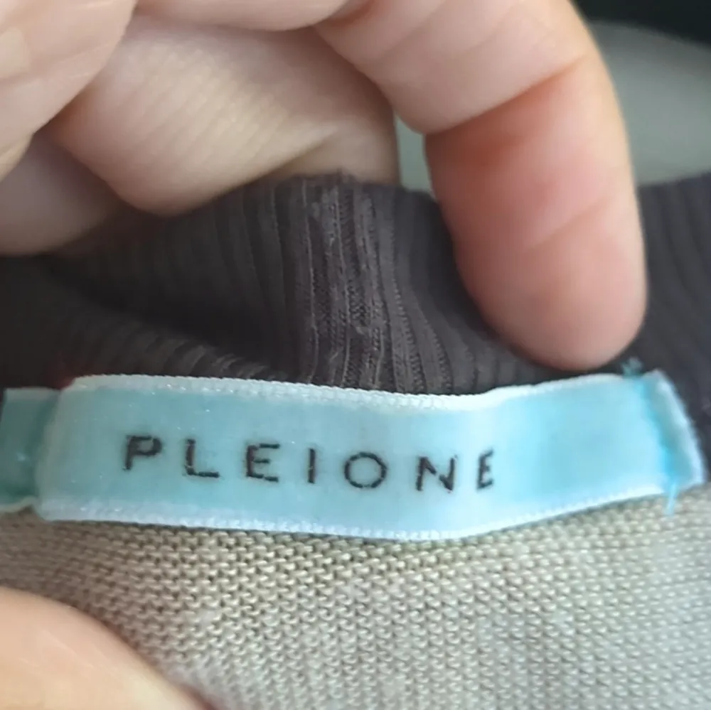 Pleione | Anthropologie V-Neck Striped 3/4 Sleeve Cardigan with Lace Accent - Image 7