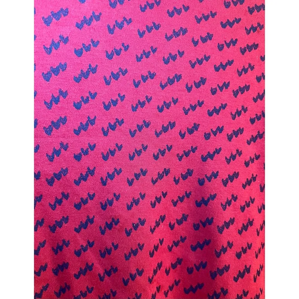 LL Bean heart pattern turtleneck Red Size XS - Image 3