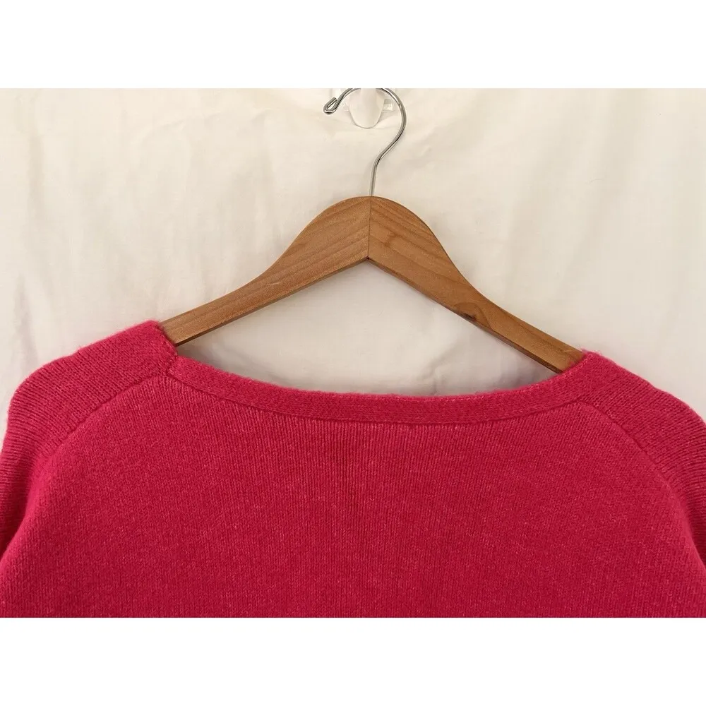 Splendid Zeena Zip-Up Cardigan Fuchsia Pockets Women’s Large Thick Warm Lounge - Image 9