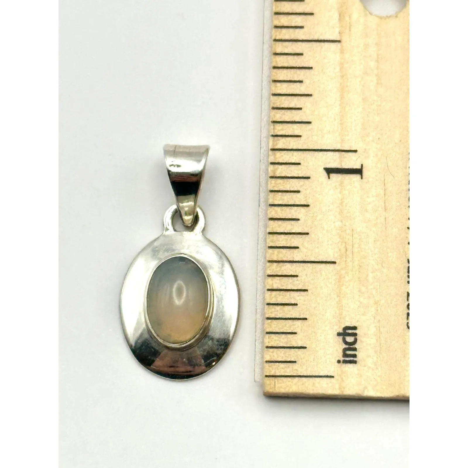 Dainty‎ Ethiopian Opal Sterling Silver Pendant - Image 6