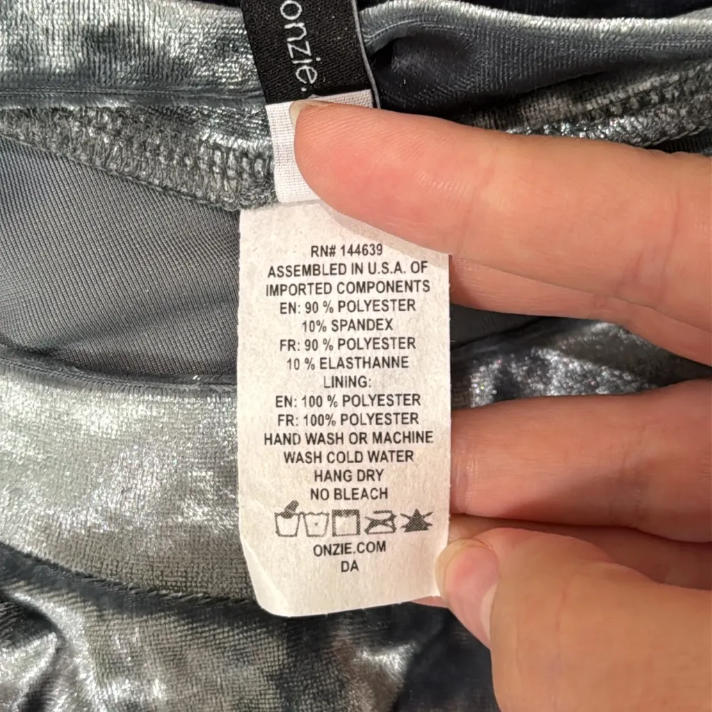 Onzie x Revolve Mint/Steel Gray Crushed Velvet Oversized Sweatshirt One Size - Image 11