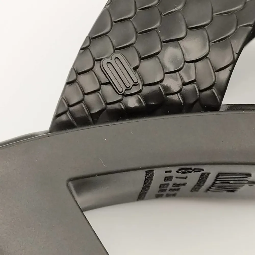 Baja East X Melissa Python Heel Open Toe Crisscross Textured 7 New - Image 6